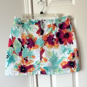 Croft & Barrow Floral Women's Skort Size‎ 12 petite